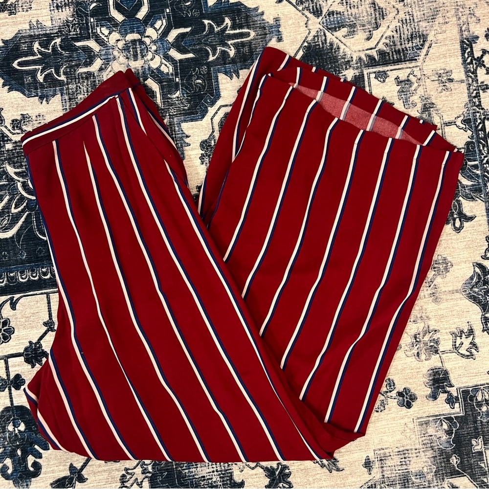Abercrombie & Fitch Striped Wide Leg Palazzo Pants - Picture 2 of 7